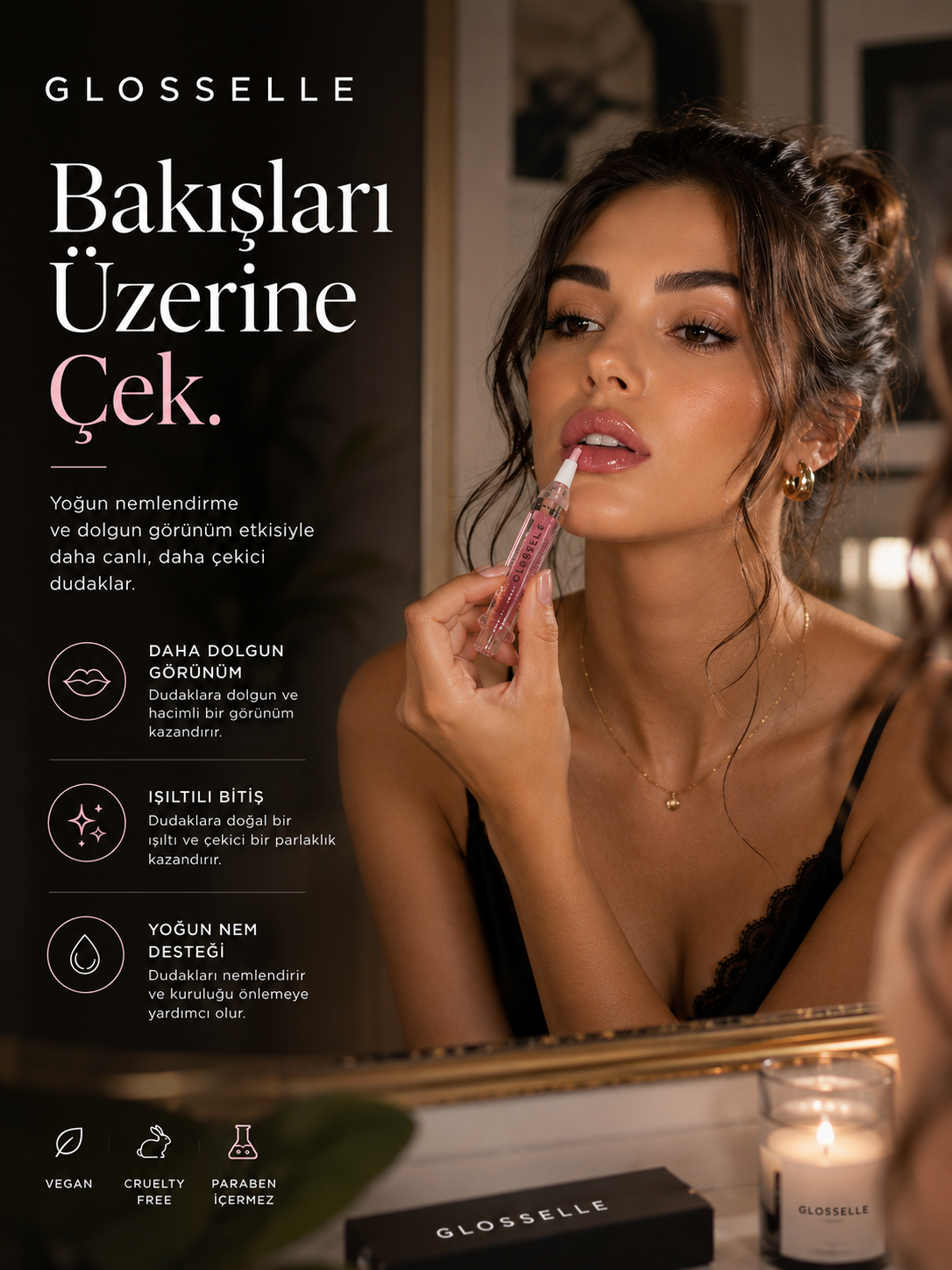 GLOSSELLE® Dudak Dolgunlaştırıcı Jel